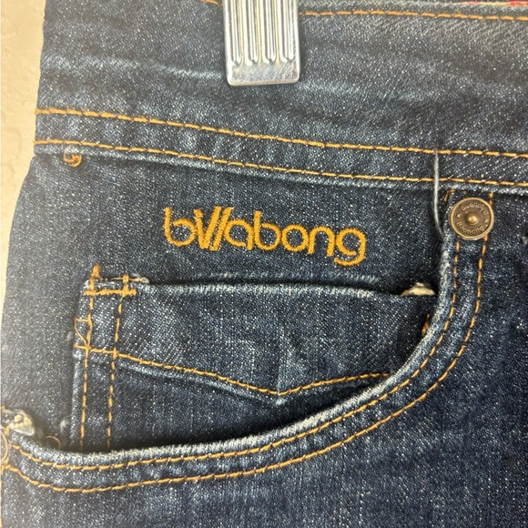 Billabong Women's Dark Denim Micro Mini Skirt - Picture 4 of 14